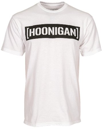 HOONIGAN CENSOR BAR Tシャツ / ホワイト画像