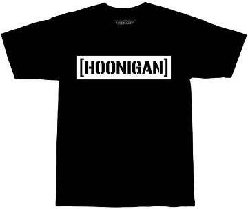 HOONIGAN CENSOR BAR Tシャツ / ブラック画像