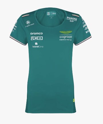 【レディース】 2023 アストンマーチン アラムコ コグニザント F1 チーム Tシャツ画像