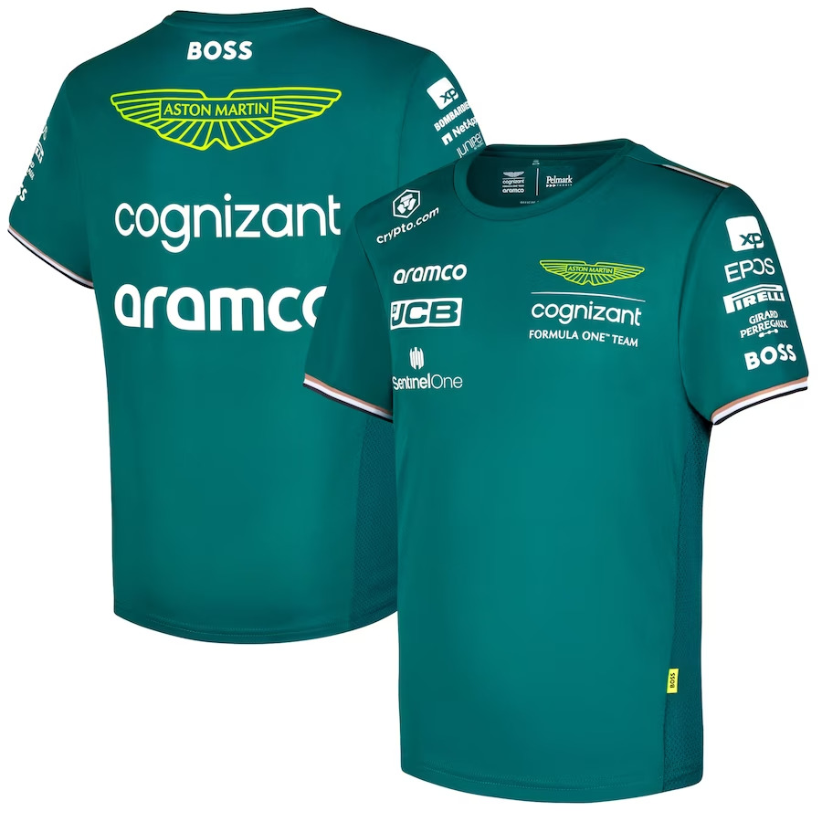 F1 アストンマーチン グッズ アラムコ 2024 チーム ウェア Tシャツ 
