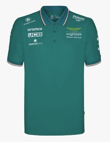 2023 アストンマーチン アラムコ コグニザント F1 チーム ポロシャツ画像