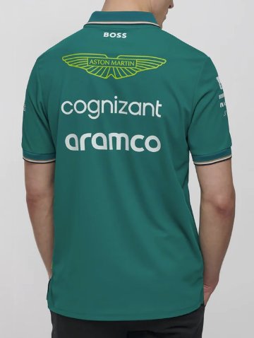 2023 アストンマーチン アラムコ コグニザント F1 チーム ポロシャツ画像