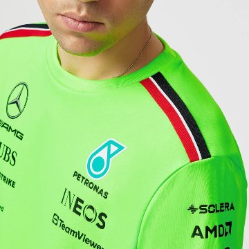2023 メルセデス AMG ペトロナス チーム セットアップ Tシャツ / グリーンの画像