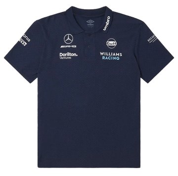 2023 ウィリアムズ レーシング チーム CVC メディア ポロシャツ / ネイビー画像