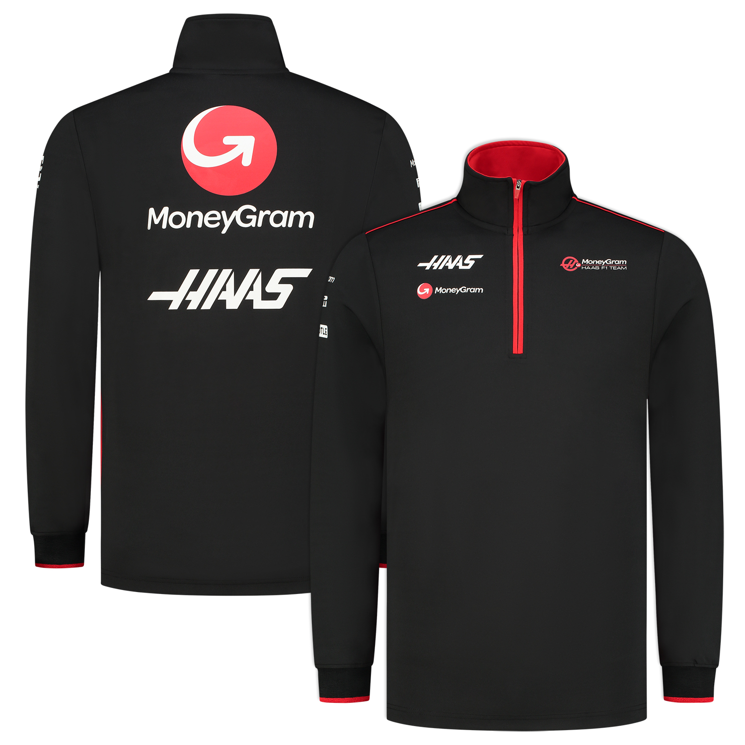 2023 マネーグラム ハース HAAS F1 チーム ハーフジップ スウェット画像