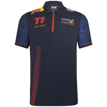 2023 オラクル レッドブル レーシング レプリカ チーム セルジオ ペレス #11 ポロシャツ画像
