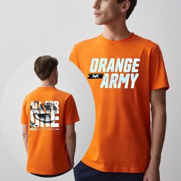 マックス フェルスタッペン オレンジ アーミー Tシャツ画像