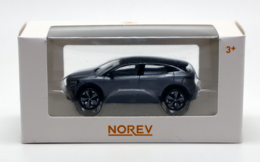 NOREV 1/64 ルノー メガーヌ E-Tech 100% エレクトリック 2022年 ミニカー シャドウ グレー / ブラック画像