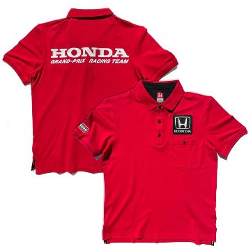 ホンダ HONDA ヴィンテージ 1989 Grand Prix Racing ポロシャツ / レッド画像