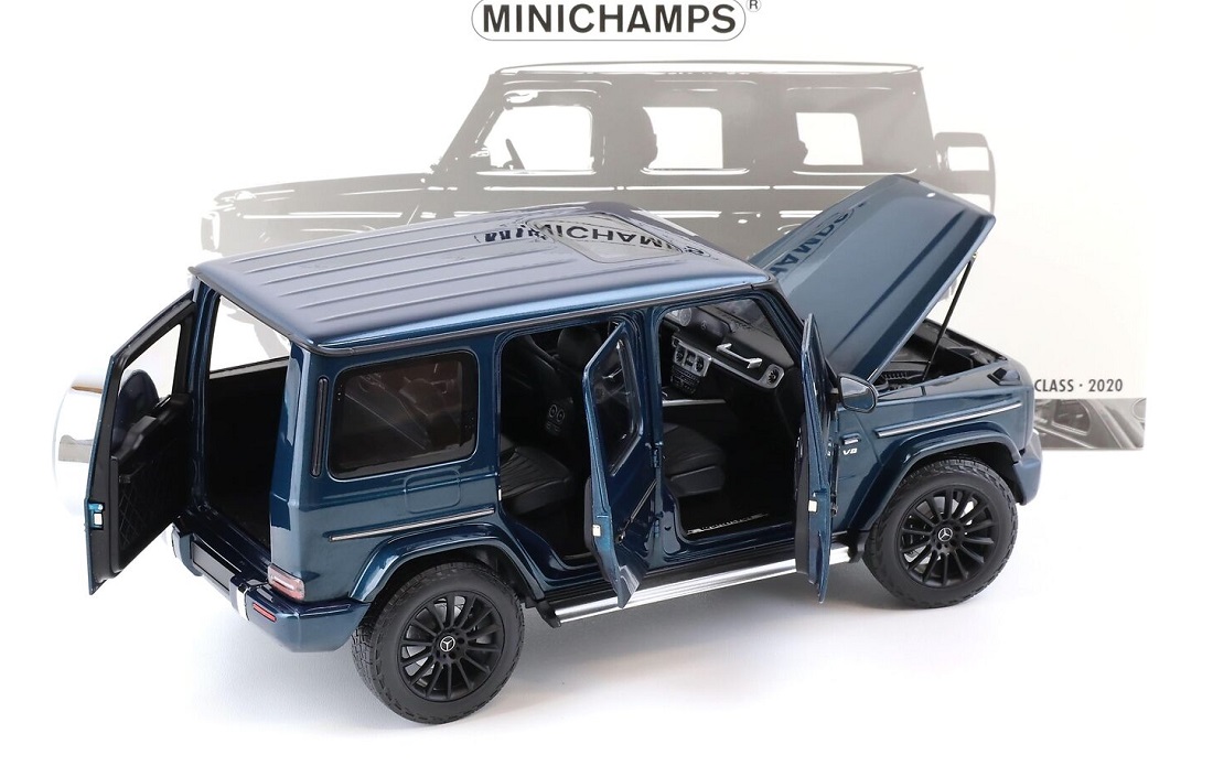 ミニチャンプス 1/18 メルセデスベンツ Gクラス (W463) 2020 モデルカー / ブルー メタリック画像