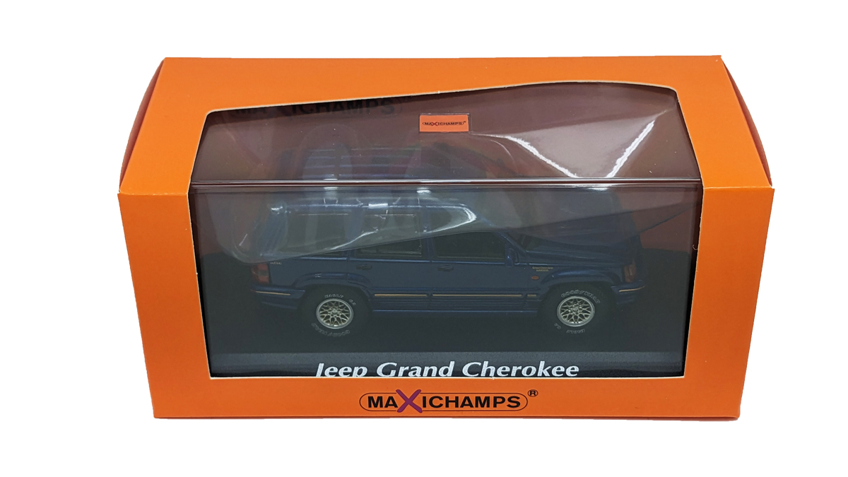 マキシチャンプス 1/43 ジープ グランド チェロキー 1995年 モデルカー / ダーク ブルー メタリック画像