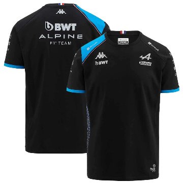 2023 アルピーヌ F1 チーム コットン Tシャツ / ブラック画像