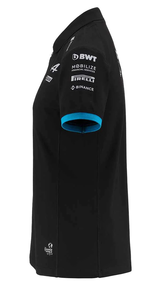 【レディース】 2023 アルピーヌ F1 チーム ポロシャツ スリムフィット / ブラック画像