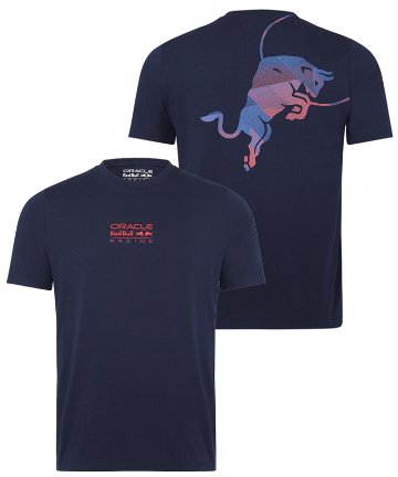 2023 オラクル レッドブル レーシング チーム グラフィック Tシャツ / ネイビー画像