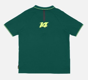 kimoa アロンソ × アストンマーチン F1 ライフスタイル ポロシャツ / グリーン画像