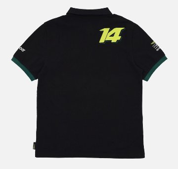 kimoa アロンソ × アストンマーチン F1 ライフスタイル ポロシャツ / ブラック画像