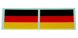 ドイツ国旗ステッカー2枚セット画像