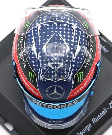 スパーク 1/5 ヘルメット ジョージ ラッセル 2022年 日本GP 仕様画像