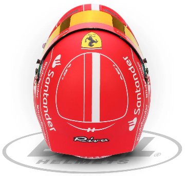 SPORTS MINI LINE 1/2スケール スクーデリア フェラーリ シャルル ルクレール 2023年仕様 ヘルメット画像