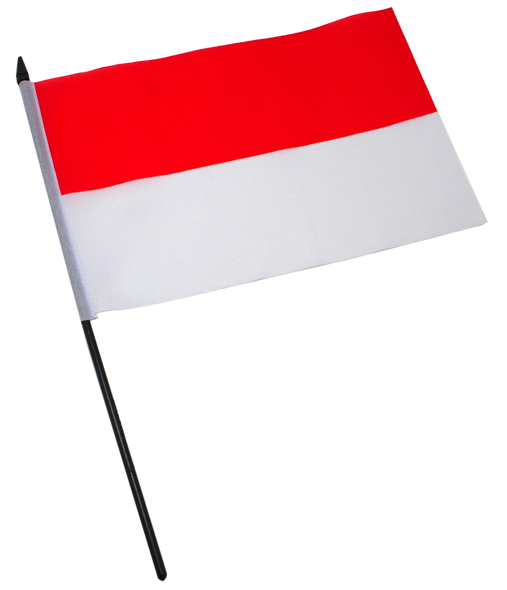 応援用 ハンディーフラッグ モナコ 国旗 15x22.5cm画像