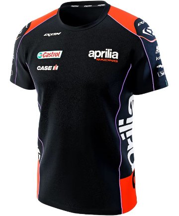 2023 アプリリア Aprilia レーシング チーム オフィシャル レプリカ Tシャツ画像