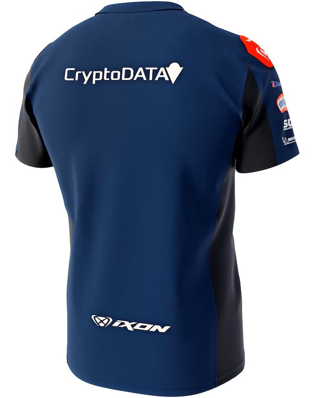 2023 CryptoDATA アプリリア RNF レーシング チーム レプリカ Tシャツ画像