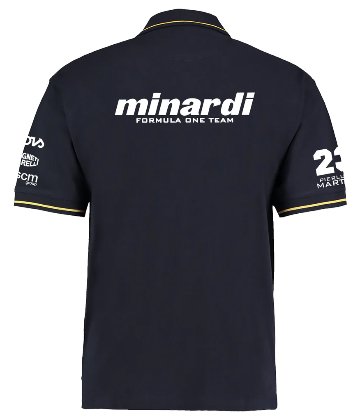 ミナルディ F1 チーム M191 #23 ピエルルイジ マルティニ ポロシャツ / ネイビー画像