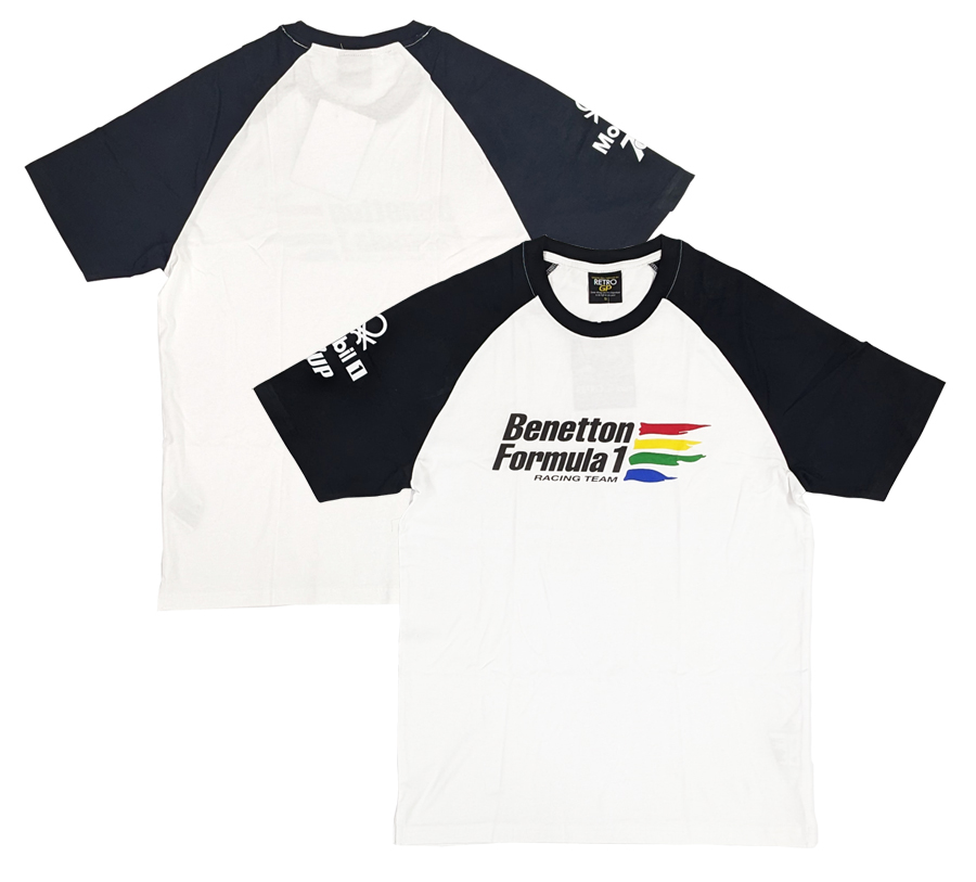 ベネトン フォーミュラ1 レーシング チーム Tシャツ / ブラック ホワイト画像