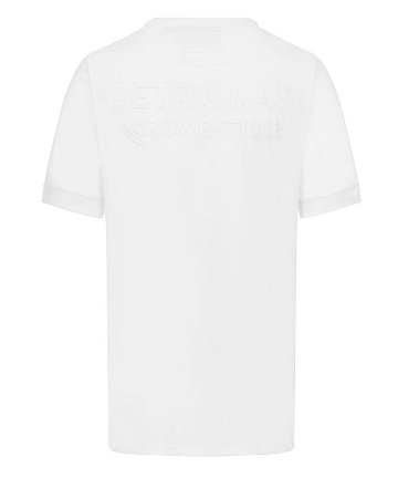 2023 メルセデス AMG ペトロナス チーム ステルス Tシャツ / ホワイト画像