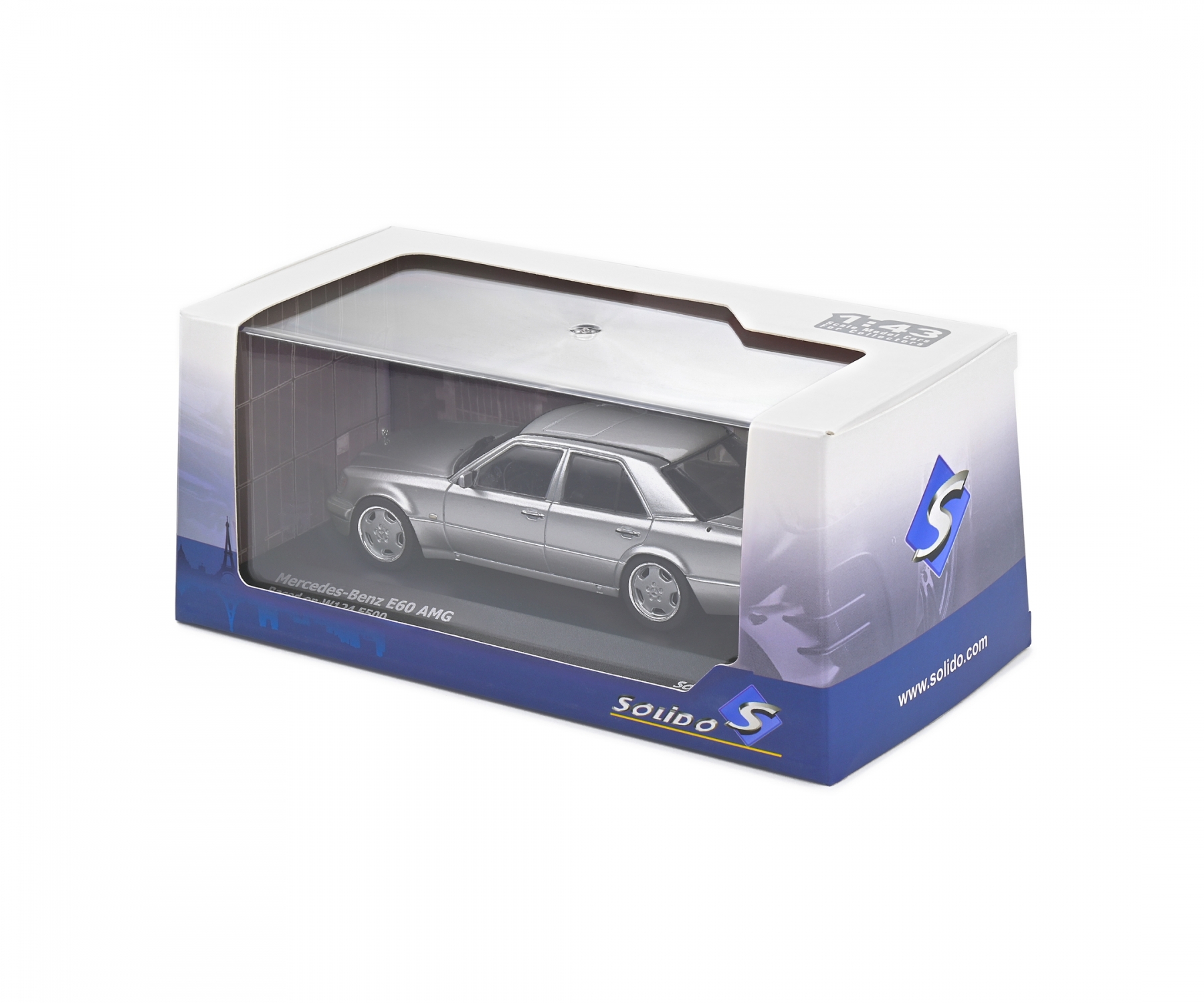 ソリッド 1/43 メルセデス ベンツ E60(W124) AMG モデルカー / シルバー画像