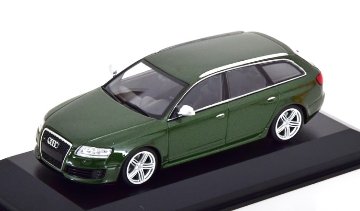 ミニチャンプス 1/43 Audi アウディ RS 6 アバント 2007年式 / グリーンメタリック　モデルカー画像