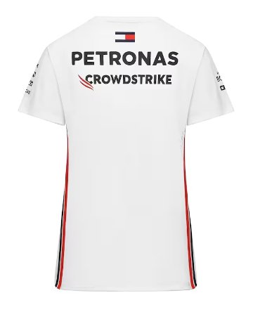 【レディース】 2023 メルセデス AMG ペトロナス F1 チーム Tシャツ / ホワイト画像