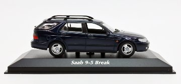 マキシチャンプス 1/43 サーブ SAAB 9-5 ブレーク 1999年 モデルカー / メタリック ダークブルー画像