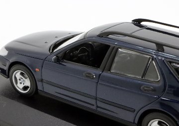 マキシチャンプス 1/43 サーブ SAAB 9-5 ブレーク 1999年 モデルカー / メタリック ダークブルー画像