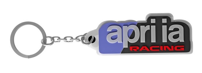 2023 アプリリア Aprilia レーシング チーム オフィシャル ロゴ ラバー キーリング画像