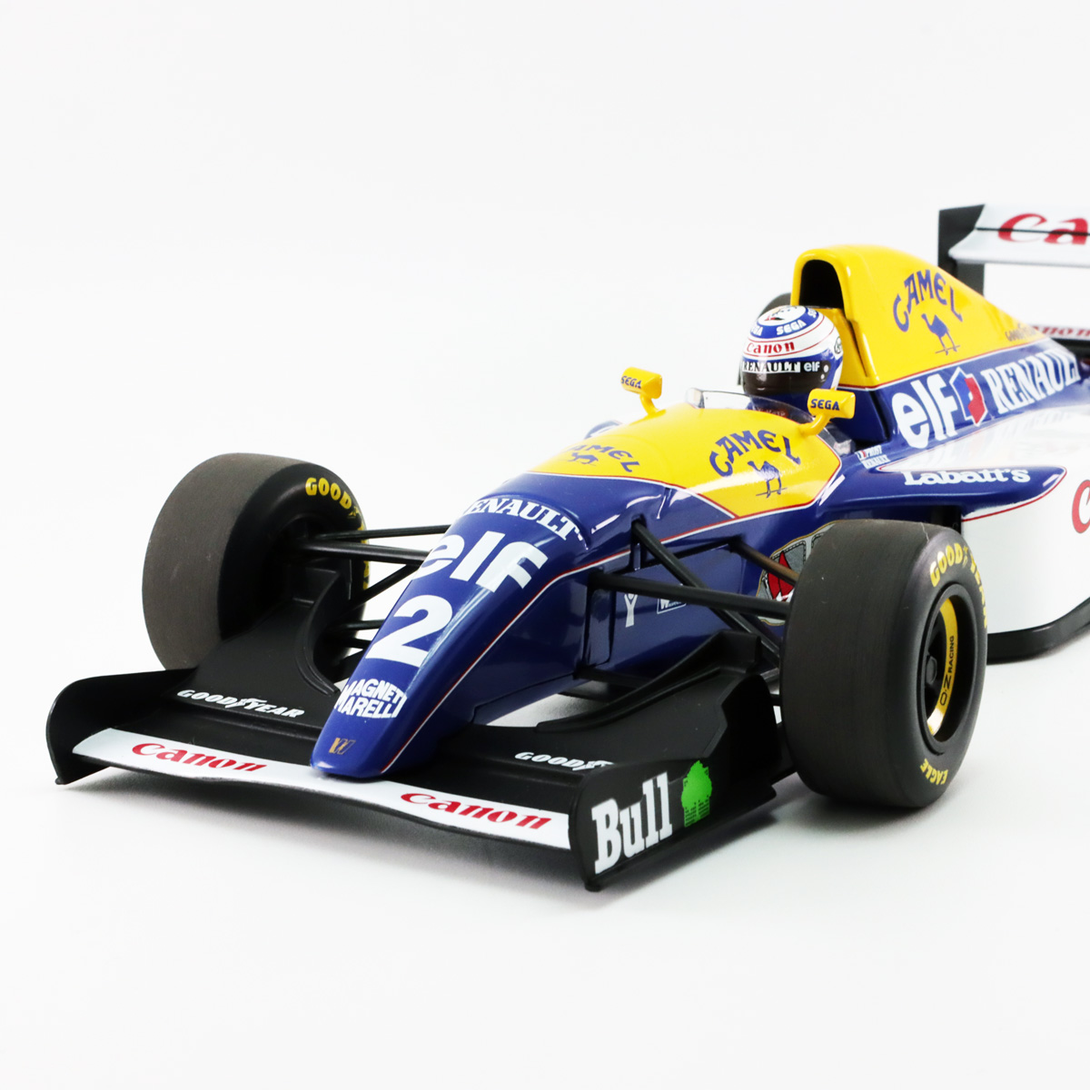 純正GODE 1/43ウイリアムズ ルノーFW15 ヒル WILLIAMS FW15C レーシングカー