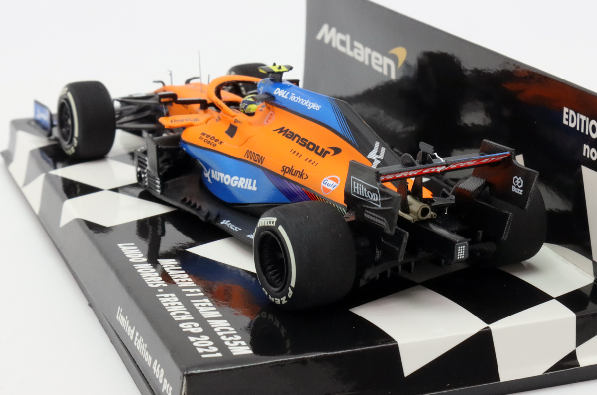 ミニチャンプス 1/43 マクラーレン F1 チーム MCL35M 2021年 フランスGP ランド ノリス モデルカー画像