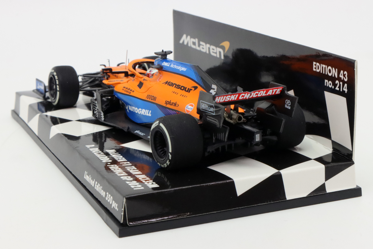 ミニチャンプス 1/43 マクラーレン F1 チーム MCL35M 2021年 フランスGP ダニエル リカルド モデルカー画像