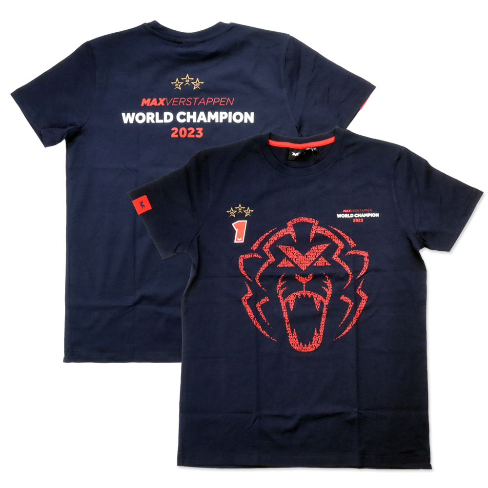 2023 マックス フェルスタッペン ワールド チャンピオン 記念 Tシャツ画像