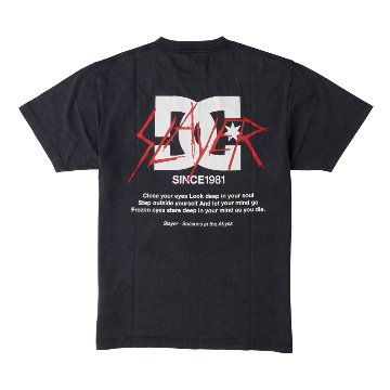 DC SHOES × スレイヤー コラボ SLAYER ロゴ 1981 HSS Tシャツ画像