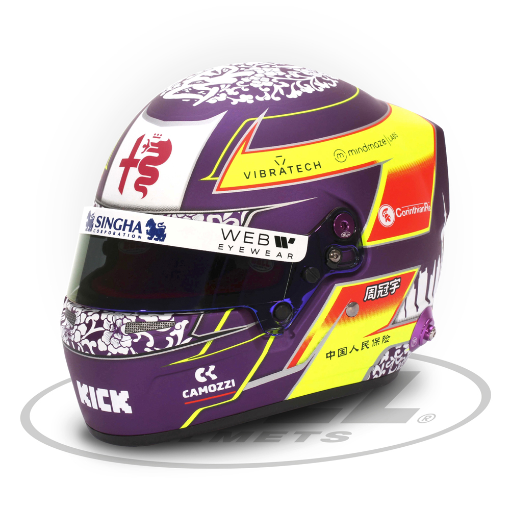 SPORTS MINI LINE 1/2スケール ジョウ グアンユー アルファロメオ F1 チーム 2023年仕様 ヘルメット画像