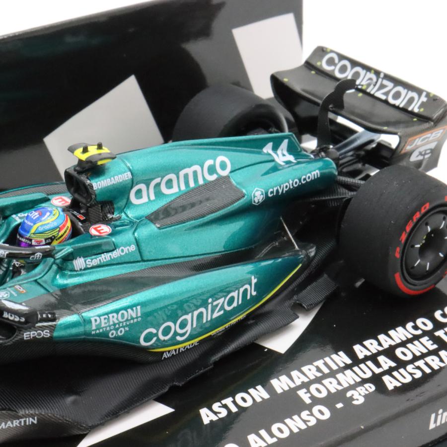 ミニチャンプス 1/43 アストン マーティン アラムコ コグニザント F1 チーム AMR23 フェルナンド アロンソ 2023年 オーストラリアGP 3位画像