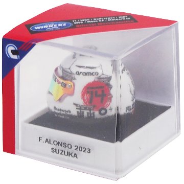JF Creations 1/12 スケール ヘルメット フェルナンド アロンソ 2023年 日本GP仕様画像