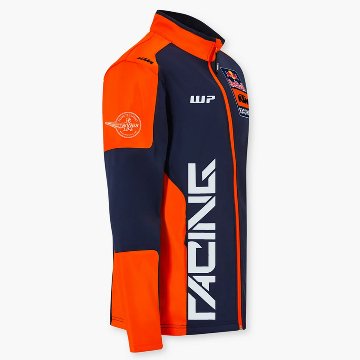 2024 KTM レッドブル レーシング オフィシャル チーム レプリカ ソフトシェル ジャケット ネイビー オレンジ画像