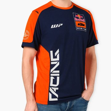2024 KTM レッドブル レーシング オフィシャル チーム レプリカ Tシャツ ネイビー オレンジ画像