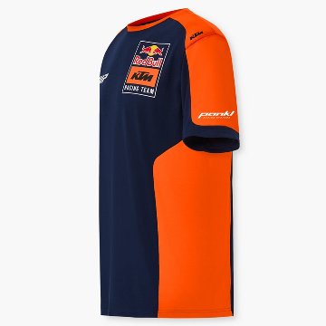 2024 KTM レッドブル レーシング オフィシャル チーム レプリカ Tシャツ ネイビー オレンジ画像