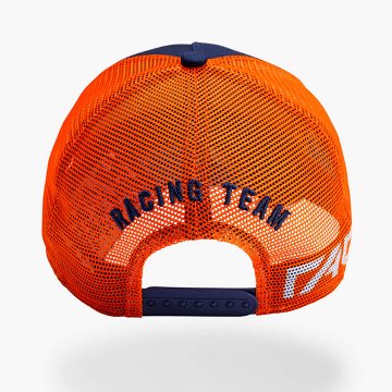2024 KTM レッドブル レーシング オフィシャル NEW ERA 9FORTY トラッカー メッシュ ベースボール キャップ オレンジ / ネイビー画像