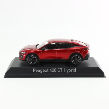 NOREV 1/43 プジョー Peugeot 408 GT 2023 ハイブリッド モデルカー Elixir レッド画像