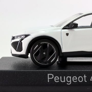 NOREV 1/43 プジョー Peugeot 408 GT 2023 ハイブリッド モデルカー パール ホワイト画像