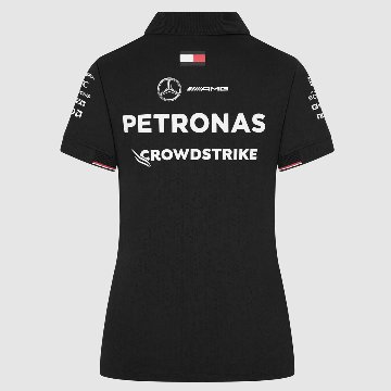 【レディース】2024 メルセデス AMG ペトロナス チーム ポロシャツ ブラック画像